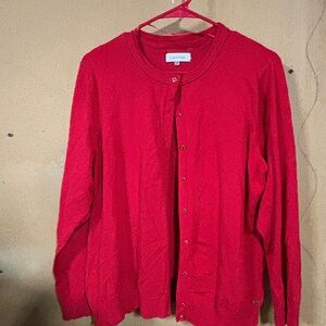 Calvin Klein Vibrant Red Knitwear